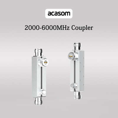 Acoplador direcional de banda larga versátil de 600 MHz a 6000 MHz com porta N-Female