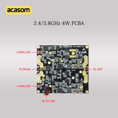 Amplificador de banda dupla de 2,4 GHz e 5,8 GHz Extensor de alcance 4W Para DJI Mavic Phantom Avata FPV