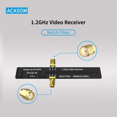 Eliminar interferência 1080MHz Filtro de entalhe de passagem de banda para peças de drones de 868/915GHz