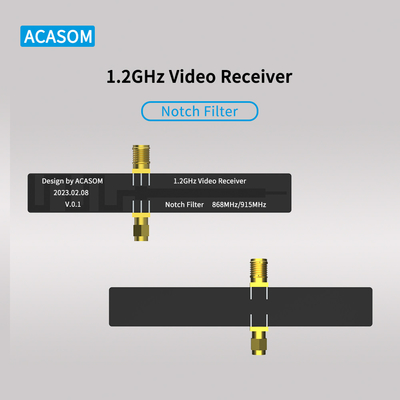 Eliminar interferência 1080MHz Filtro de entalhe de passagem de banda para peças de drones de 868/915GHz