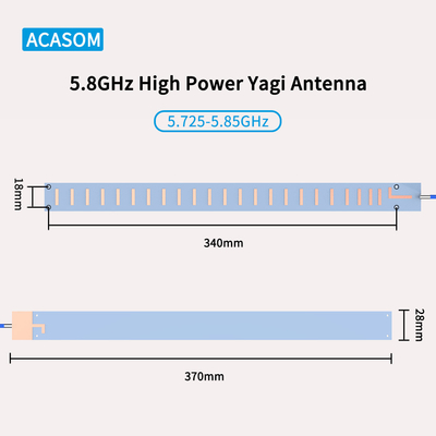 Antenna direcional de alto desempenho 5850MHz de alto ganho FPV