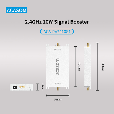 Amplificador de sinal de drone 2.4GHz 10w 20w 40w 100w Com função de interferência
