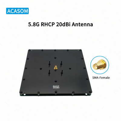 20dBi Gain Panel Long Range Drone Antenna para Amplificador de Alta Potência