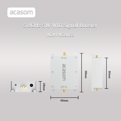 5w 5.8GHz amplificador de alcance de sinal para faixa de frequência 5.725-5.85GHz