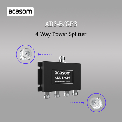 4 Way Power Splitter para sinais ADS-B e GPS 800-2150MHz N Conector feminino de baixa inserção