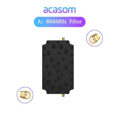 60dB Rejeição 868MHz Filtro de cavidade para rede de hélio 868M SAW Lora Filtro HNT 863M