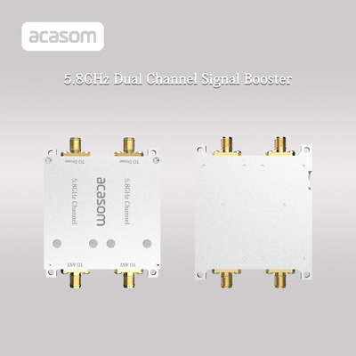 Amplificador RF bidirecional de dupla frequência 2,4 GHz 5,8 GHz 4W com amplificação de sinal