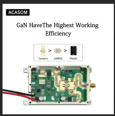 2.4GHz 2400MHz 2500MHz 50W 47dbm Módulo de interferência de sinal para sistema de bloqueio de UAV FPV