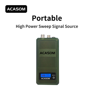50W Portable FPV Drone Jammer 5900MHz-6100MHz RF Signal Sweep para VCO de alta potência