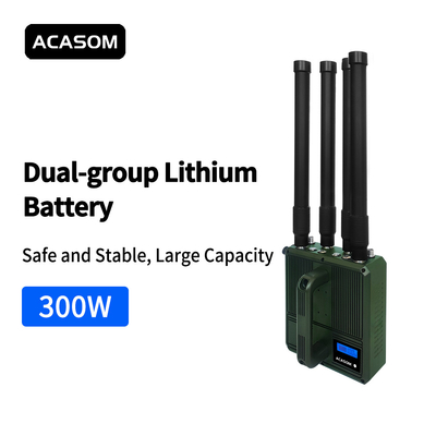 400M 500M 600M 700MHz 50W Dispositivo de interferência portátil para drones Alimentado a bateria